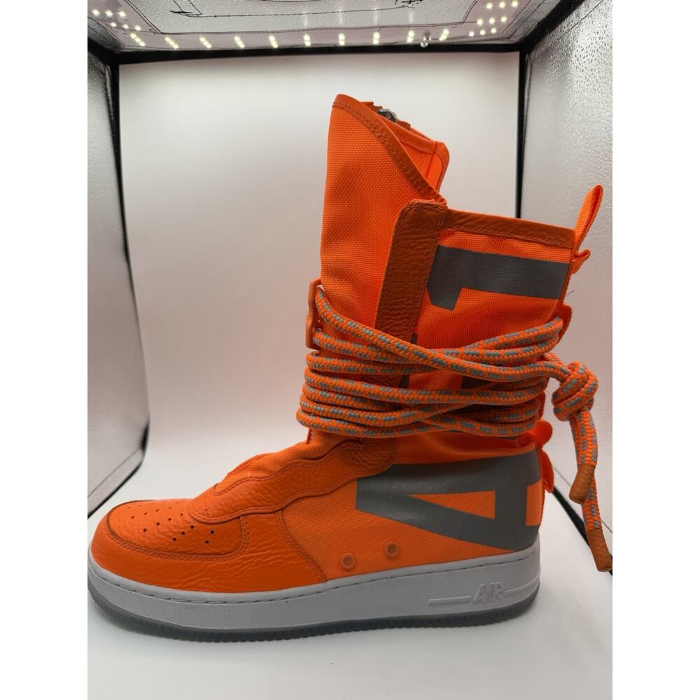 Nike Sf Air Force 1 High Total Orange 2017 - AA1128-800 Size 12 - NO BOX - Read - Picture 4 of 16